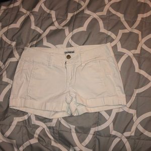 Express white shorts